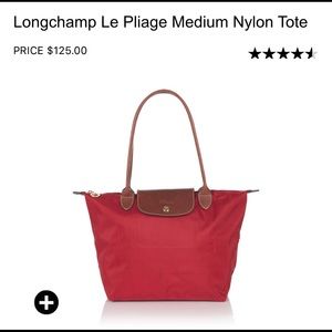 Longchamp Medium Le Pliage Nylon Tote